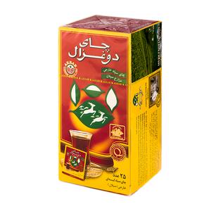 دوغزال چای کیسه ای 25عددی عطری لفاف دار آلومینیومی50gr