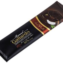 پرند شکلات تابلت 23گرم گالاردو تلخ 60% با نارگیل