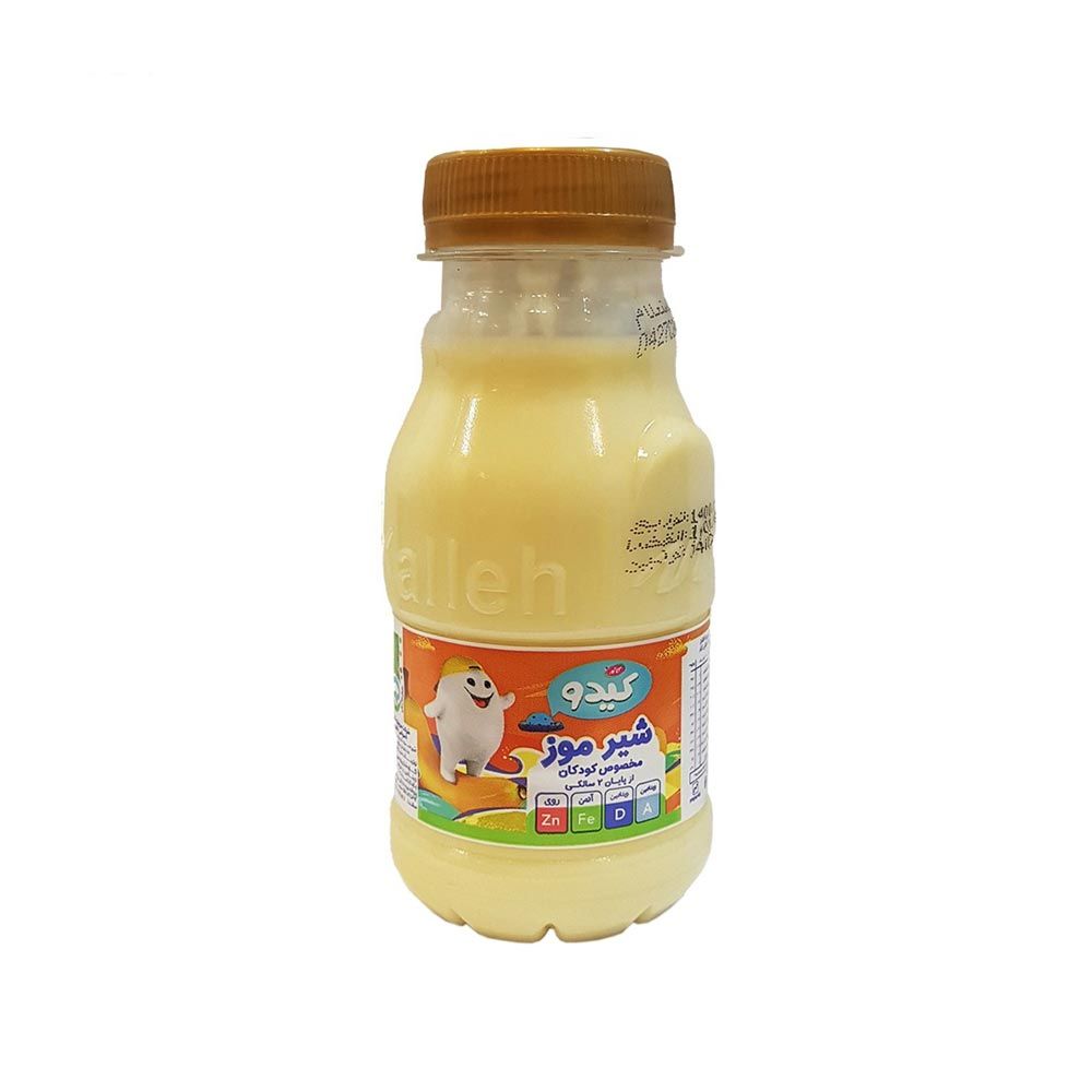 کاله کیدو شیر موز مخصوص کودکان بطری 200CC