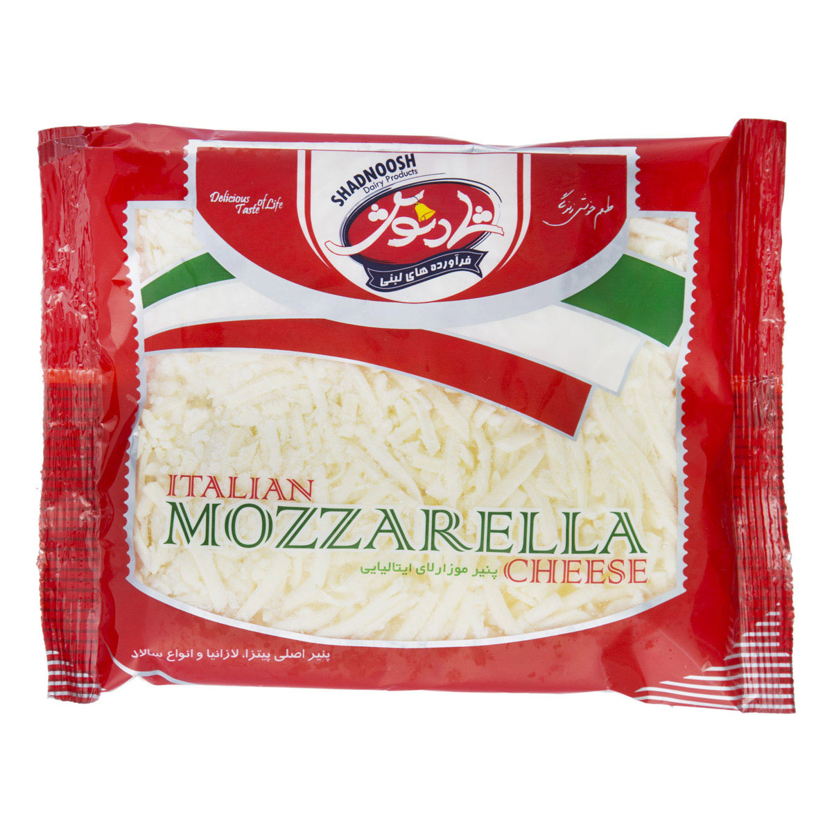 شادنوش پنیر موزورلا 500 گرمی 45 درصد چربی