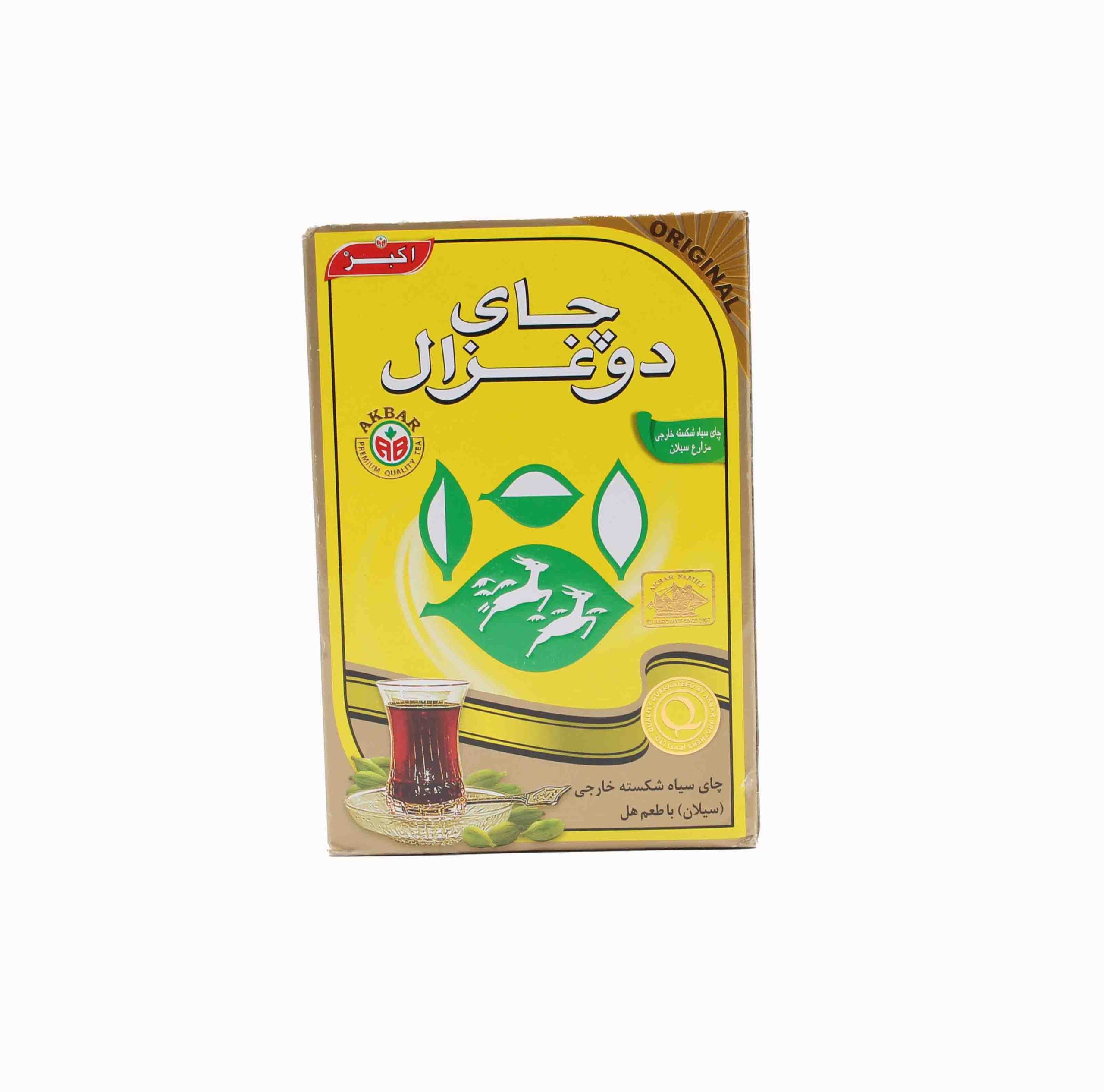 دوغزال چای جعبه مقوایی هل500 گرم