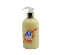 AVE مایع دستشویی حاوی ویتامین و مواد مرطوب کننده و نرم کننده زرد پاستلی 450 گرمی