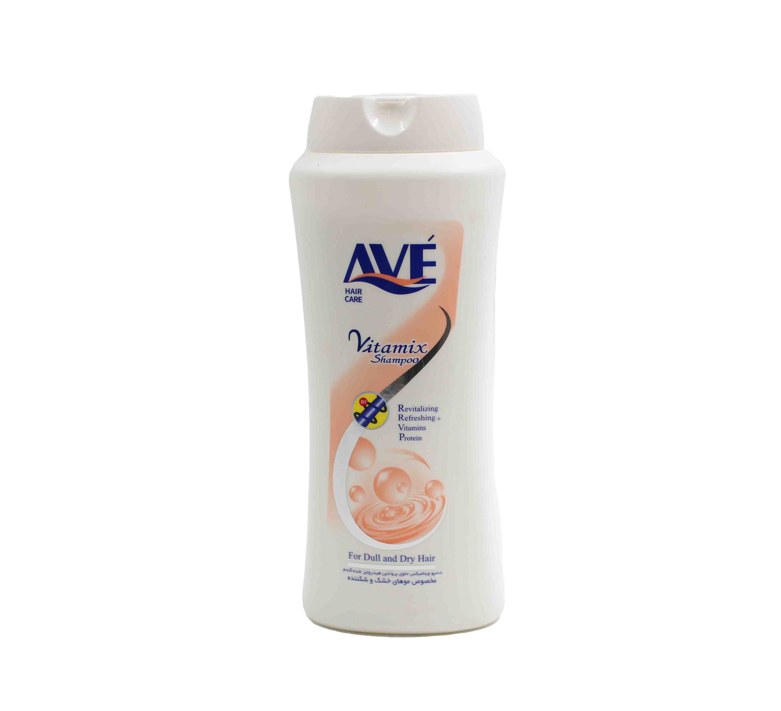 AVE شامپو ویتامیکس حاوی پروتئین مخصوص موی خشک 750 گرمی