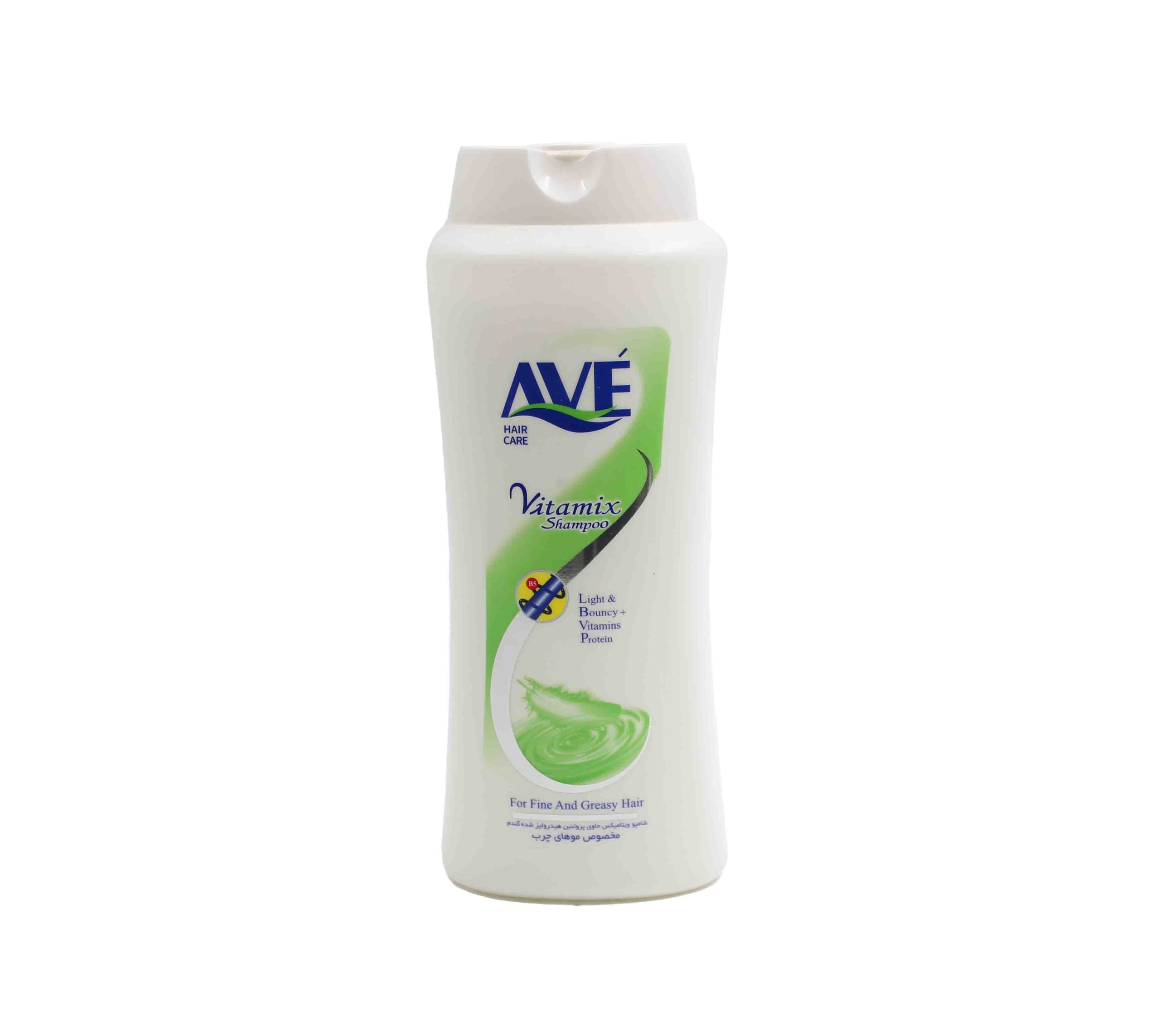 AVE شامپو ویتامیکس حاوی پروتئین مخصوص موی چرب 750 گرمی