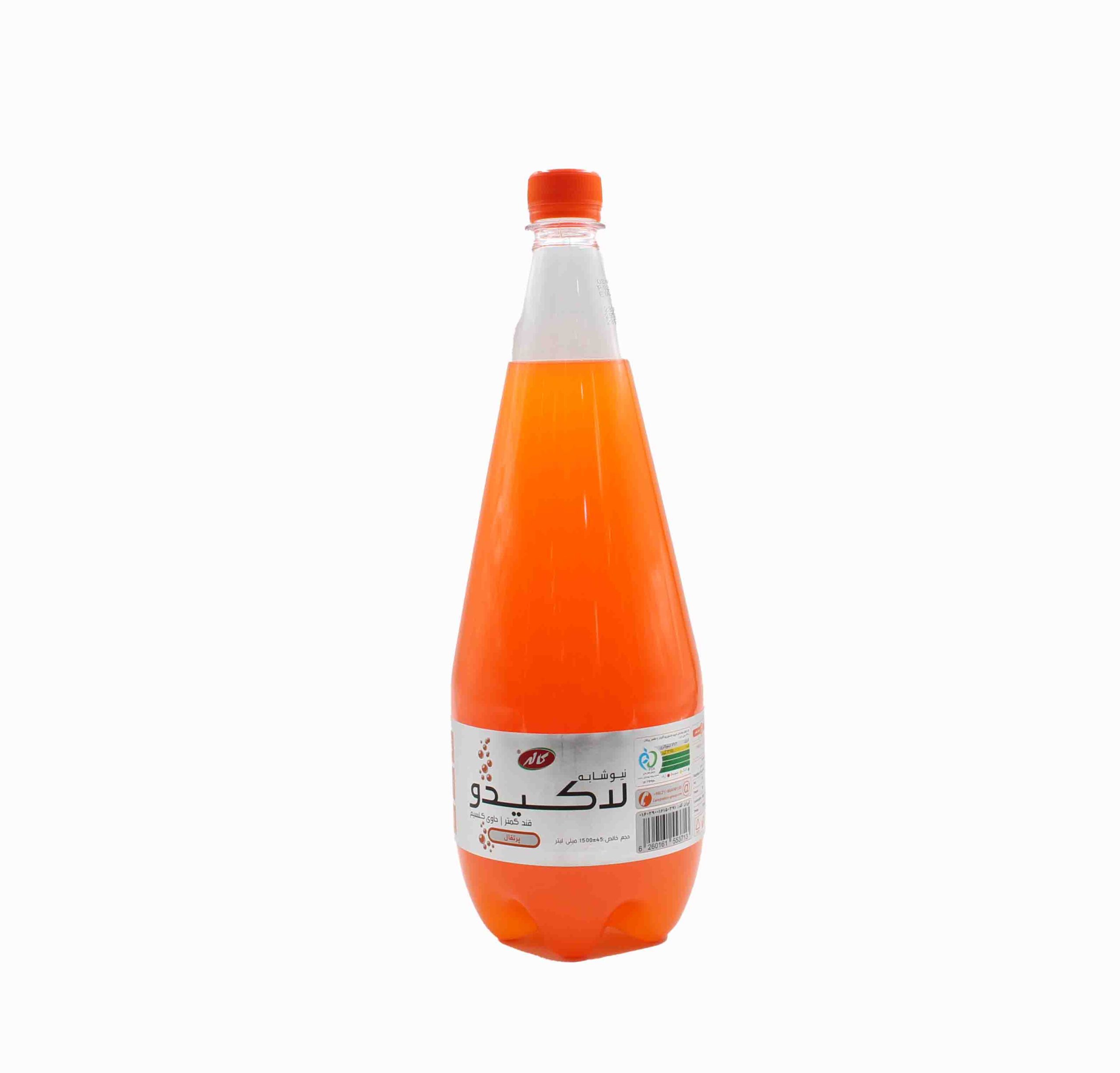 کاله نوشیدنی 1.5 لیتری لاکی دو با طعم پرتقال