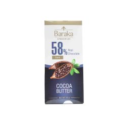 باراکا شکلات تلخ80 گرم  58%