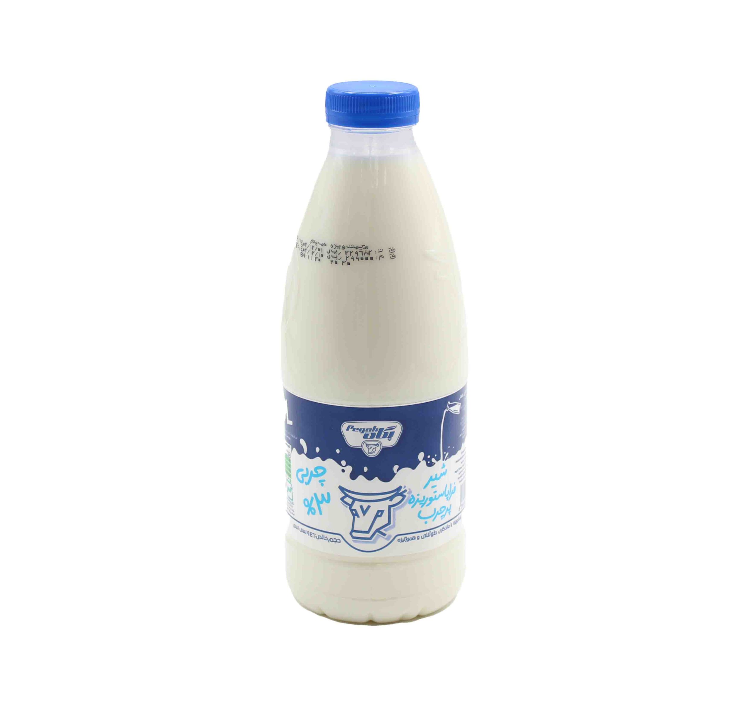 پگاه شیر فراپاستوریزه بطری 946 سی سی 3/2 درصد پرچرب ESL
