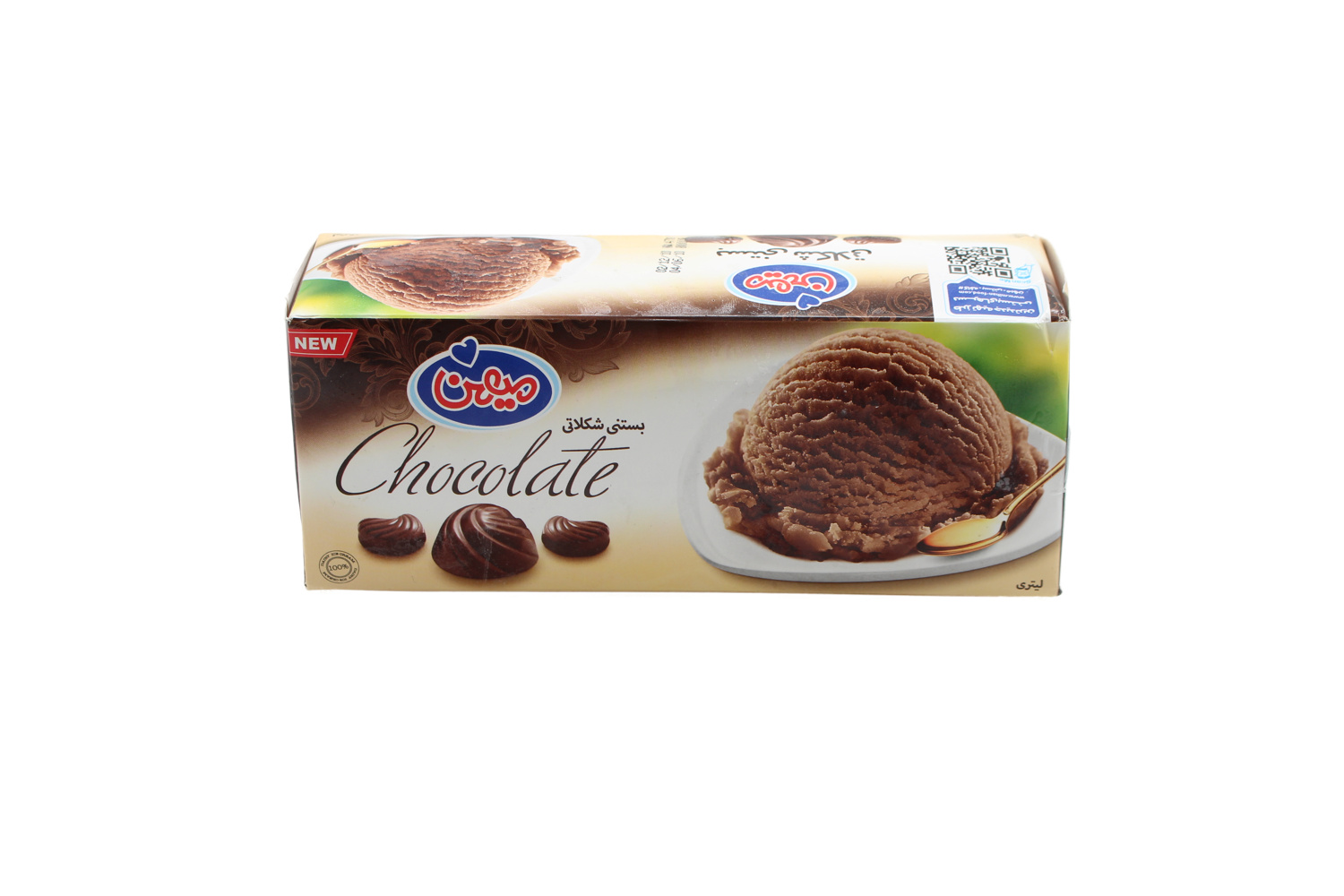 میهن بستنی 1 لیتری شکلاتی